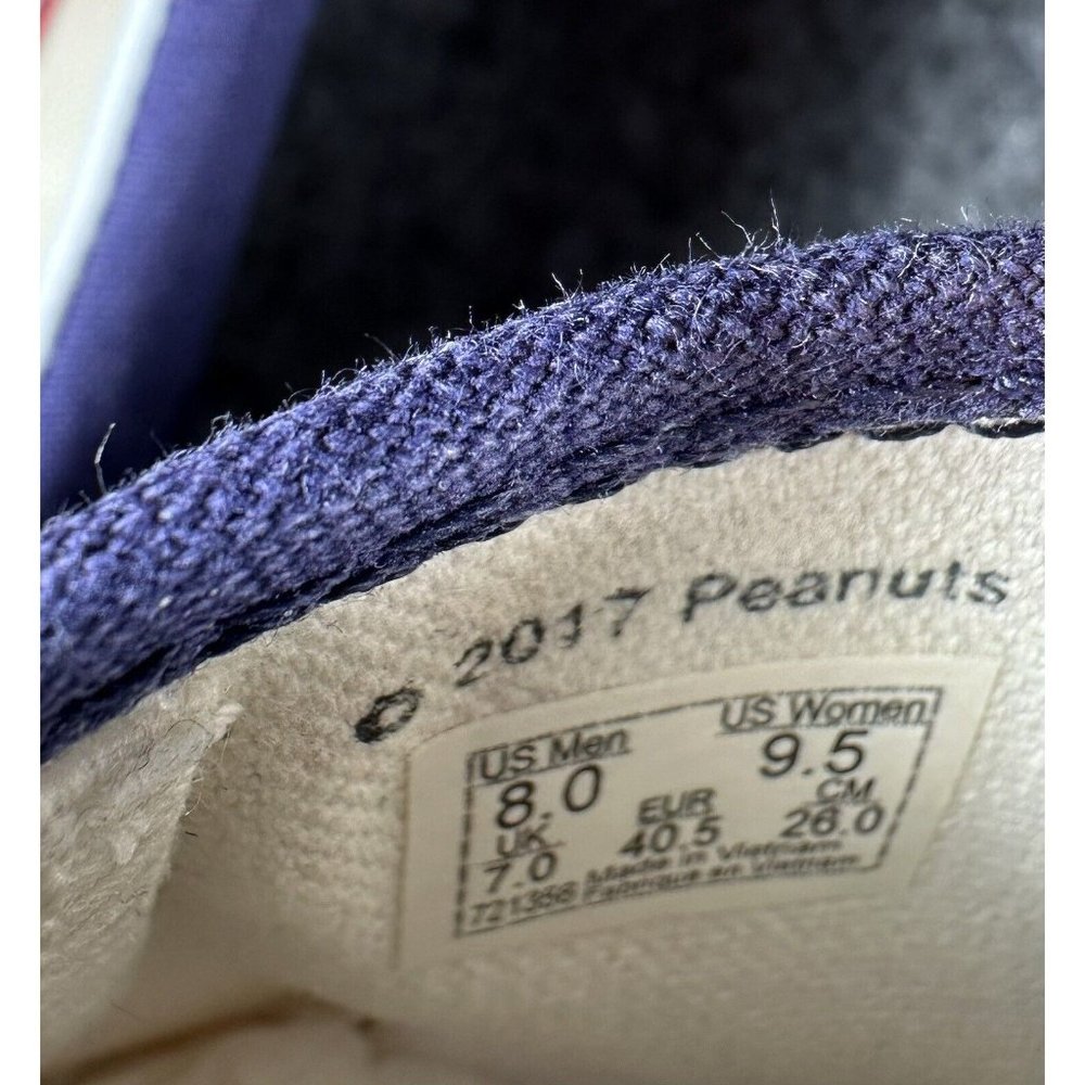Vans Slip On Peanuts Christmas Tree Charlie Brown Snoopy Men's 8.0 Women's 9.5 - Picture 11 of 12